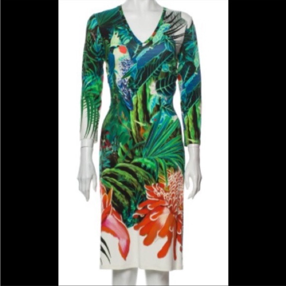 Roberto Cavalli Dresses & Skirts - Roberto Cavalli Tropical Dress, sz M